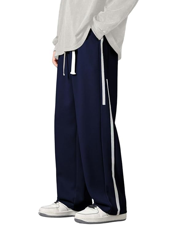 GRECIILOOKS Men's Loose Low Rise Track Pant
