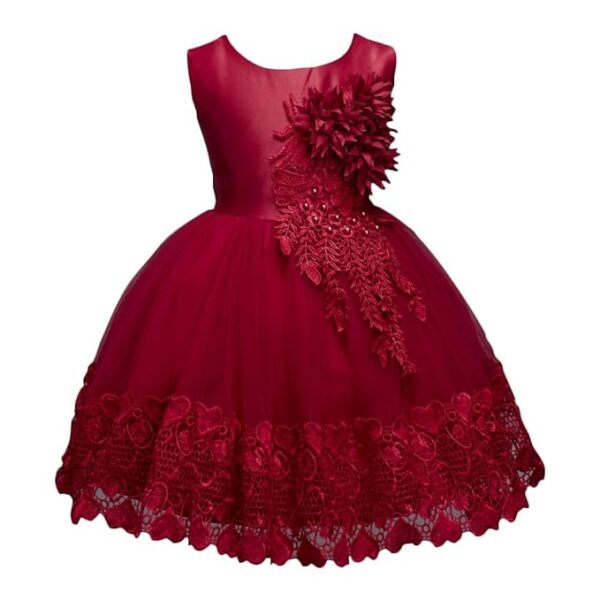 Hopscotch Girl's Fit And Flare Knee Length Dress