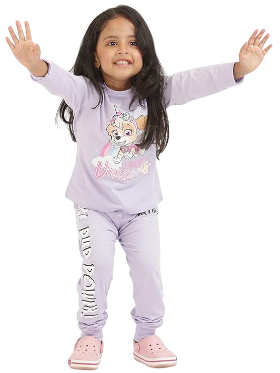 Nap Chief Kids Official Characters Full Sleeves Cotton Night Suit for Boys & Girls, Tshirt & Pyjama Set for Sleepwear