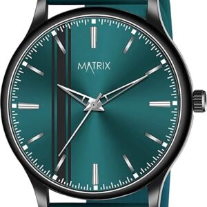 Matrix Minimalist Dial with Softest Silicone Strap Analog Wrist Watch for Men & Boys