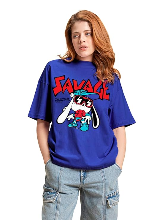 Bewakoof Women's Graphic Loose Fit T-Shirt