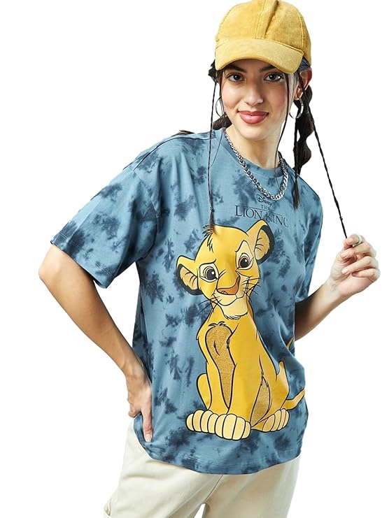 Bewakoof Women's Graphic Oversized Fit T-Shirt